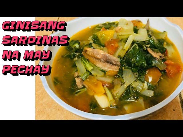 EASY COOKING : GINISANG SARDINAS NA MAY PECHAY | Affordalicious Recipe mga ka-L (Luto)