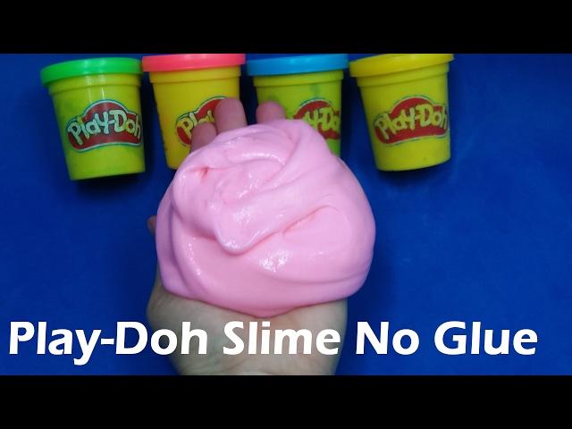 DIY Slime Play Doh Without Glue, How To Make Slime Without Play Doh With Glue, Borax, Detergents