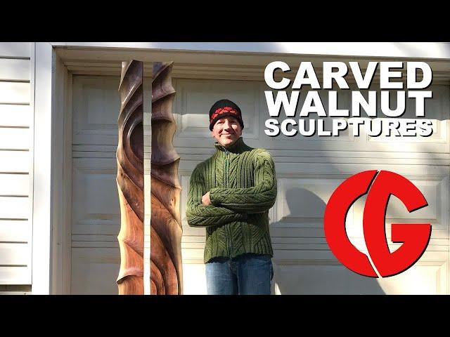 Carving Abstract Wood Sculptures - Art, Woodworking