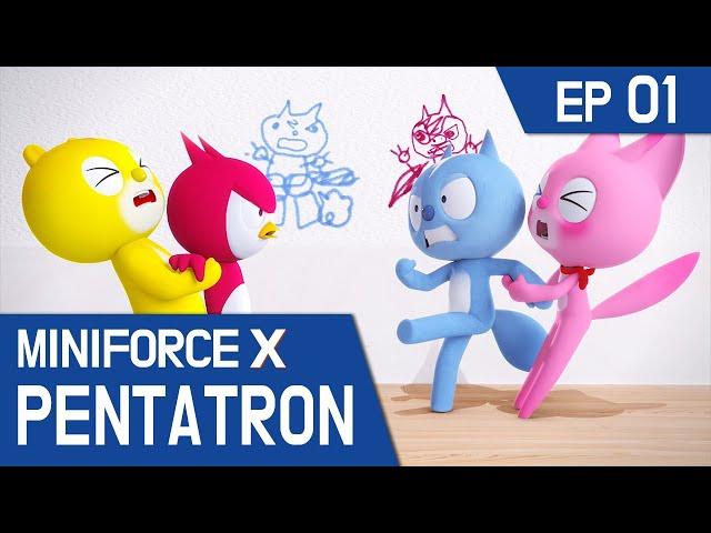 [KidsPang] MINIFORCE X PENTATRON Ep.1: The Mystery of the Doodles