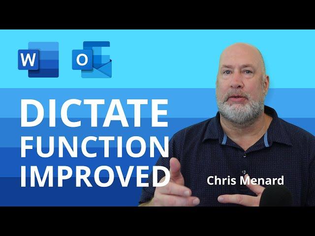 Word and Outlook - Dictate with Auto Punctuation and Voice Commands