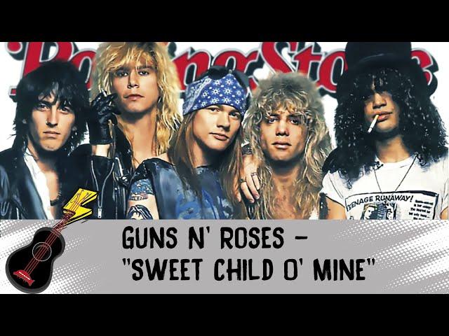 Guns N' Roses - Sweet Child o’ Mine на укулеле. Табы