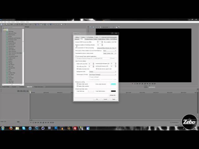 Tutorials - Sony Vegas - Performance Tips (Enable GPU Acceleration)