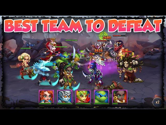 Best Team Defeat All Bosses! - Ninja Turtles Events - Hero Wars Alliance