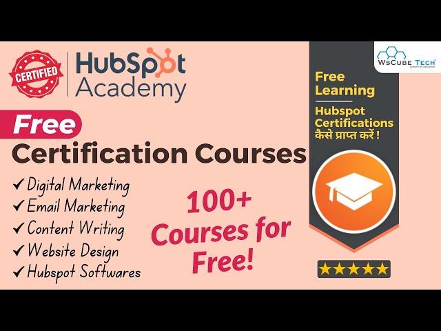 Free Certificate: Hubspot Certifications for Digital Marketing - Hubspot Academy