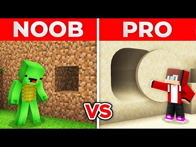 JJ And Mikey NOOB vs PRO BEST ROUND SECRET PASSAGE in Minecraft Maizen