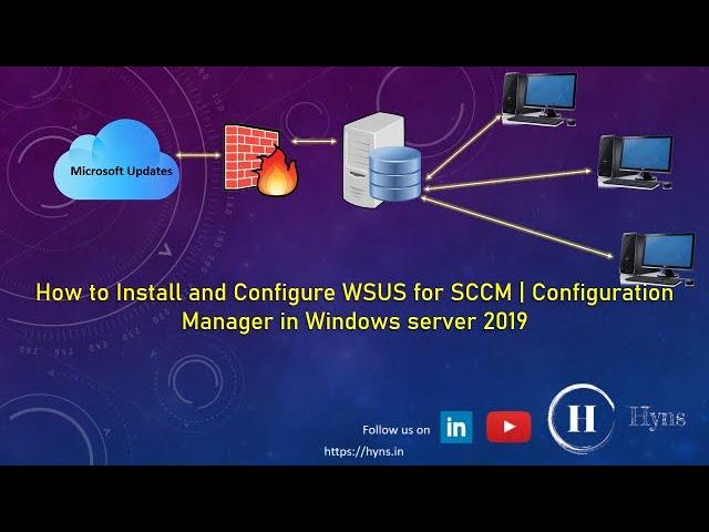 Install and Configure WSUS for SCCM in Windows Server 2019