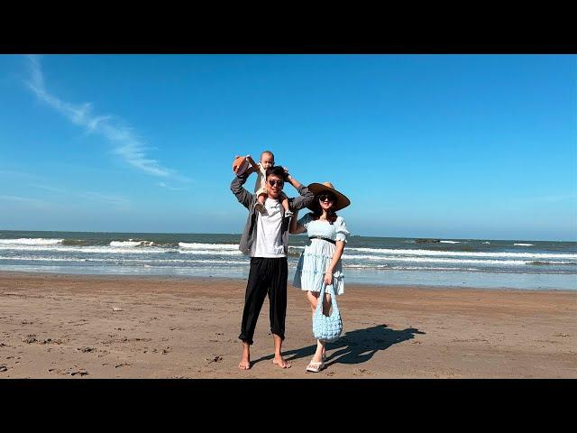 Ethan's first trip to Chaung Thar Beach