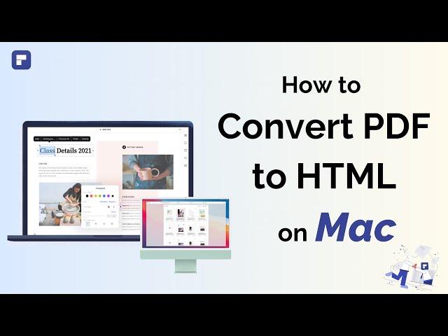 How to Convert PDF to HTML on Mac | Wondershare PDFelement 8