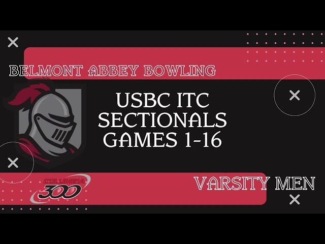 Belmont Abbey Bowling Varsity Men - 2025 USBC ITC Sectionals Games 1-16