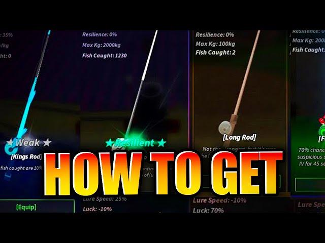 How To GET ALL RODS & SHOWCASE In Fisch! Roblox