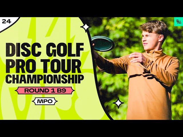 2024 Disc Golf Pro Tour Championship | MPO R1B9 | Buhr, Wysocki, Anttila, Heimburg | JomezPro