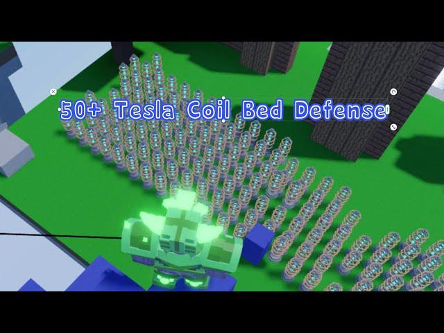 50+ Tesla Coil Bed Defense (Bedwars)