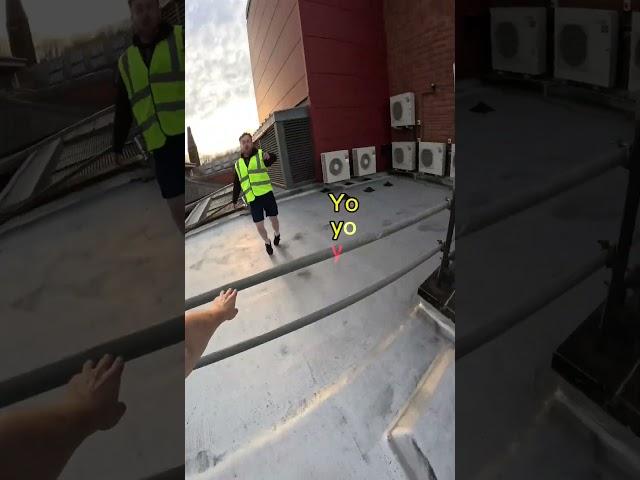 Rooftop security escape #adammarr #viral #shorts