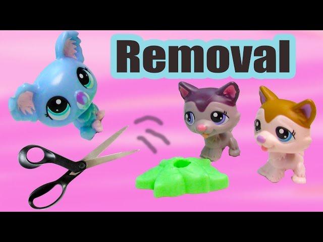 LPS DIY Removing Littlest Pet Shop Mcdonalds's Happy Meal Toys From Stands Tutorial