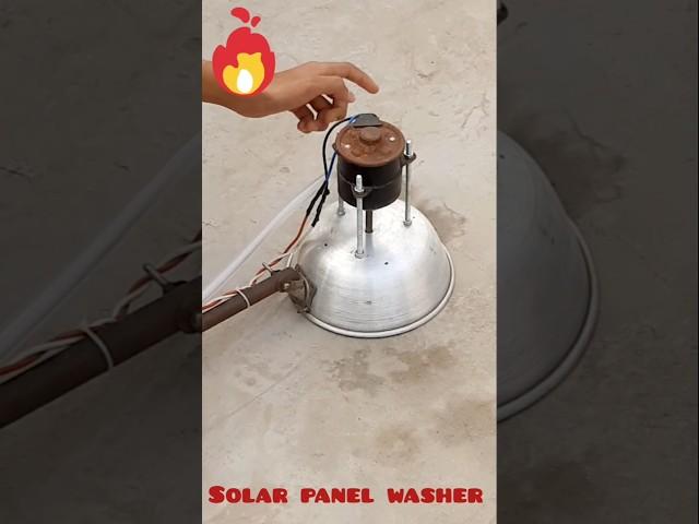 Solar panel cleaning process #solar panel washer #solartechnology #howtomakeit #science #shortsfeed