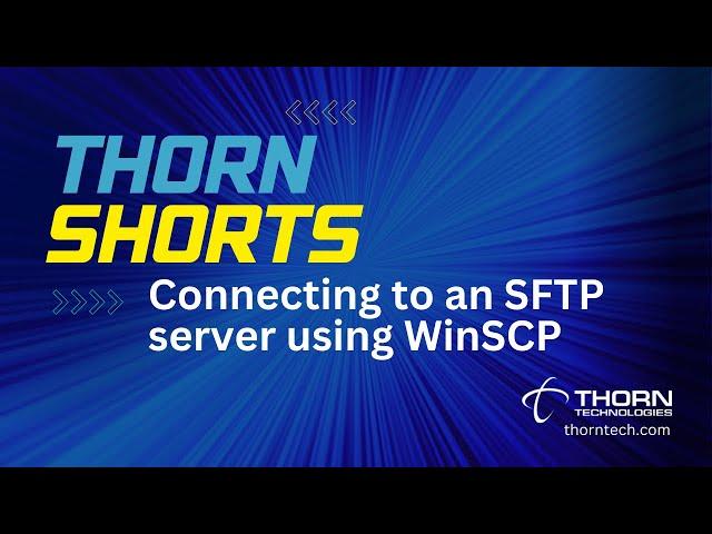 Connecting to an SFTP server using WinSCP