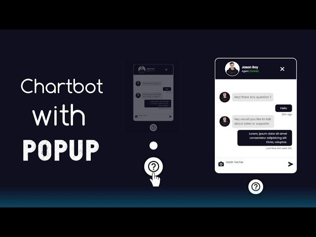 Build a Chatbot UI with HTML,CSS & JavaScript