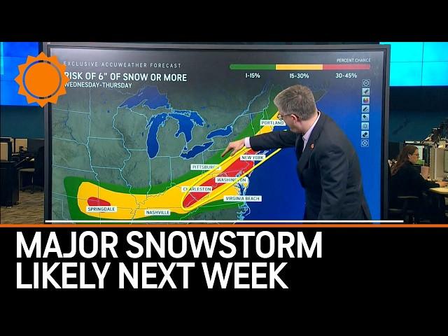 Feb. 14: Major Snowstorm Likely Next Week in East