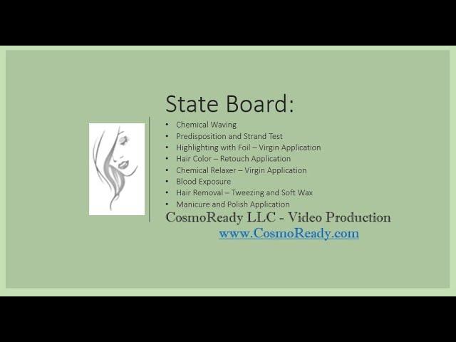 State Board -  Cosmetology Client 2 Demo (NIC® Tasks 5-18)