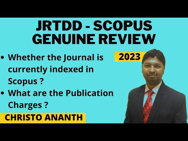 Christo Ananth - Journal for ReAttach Therapy and Developmental Diversities - Scopus Review -English