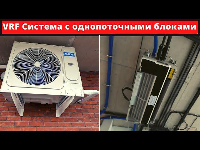 VRF система кондиционирования MDV с однопоточными блоками в квартире.