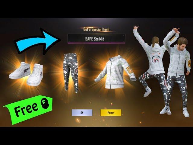 GET “BAPE SUIT” FOR FREE IN PUBG MOBLIE! | Exclusive Bape Outfit