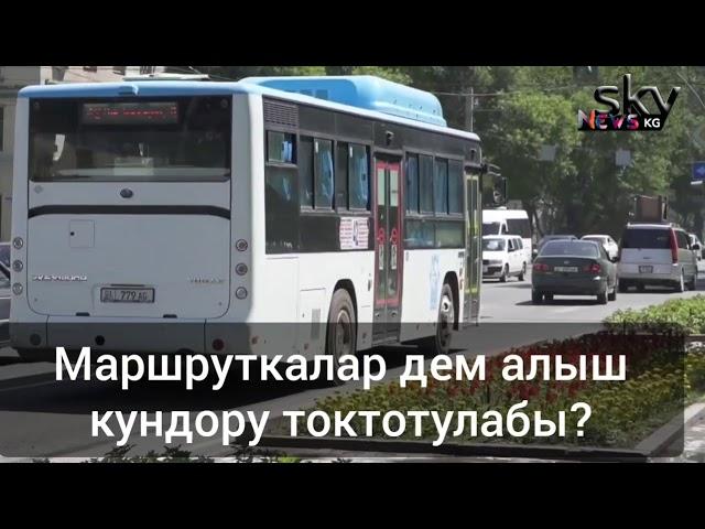 Маршруткалар дем алыш кундору токтотулабы?