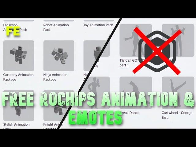 Script Showcase : Fe Rochips Free Animation and emotes script