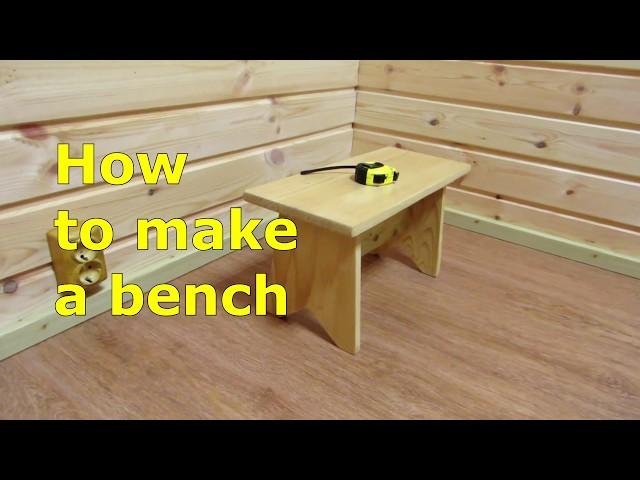 How to make a bench without nails / Wooden crafts Sekretmastera