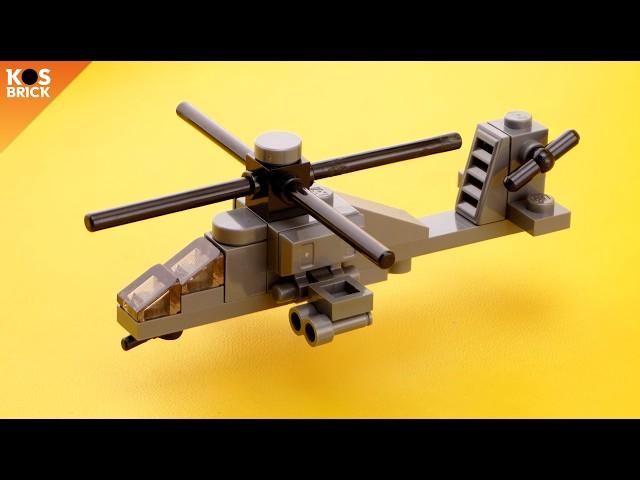 Lego Boeing AH-64 Apache Helicopter (Tutorial)