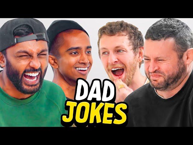 Dad Jokes | Don't laugh Challenge | Andrew x Rory vs Sath x Akila | Raise Your Spirits