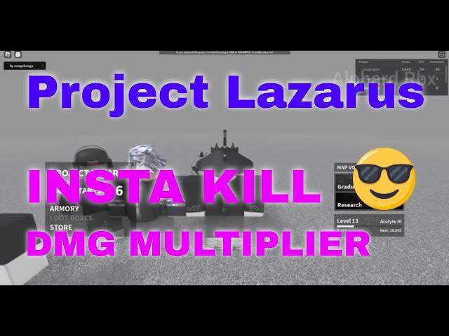 Roblox | Project Lazarus: Zombies | Insta kill | Damage Multiplier | OP Script | Pastebin 2022