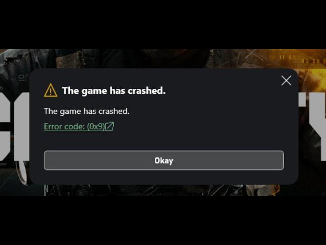 Fix COD Black Ops 6 Not Launching Error Code (0x9) The Game Has Crashed On Windows 11/10 PC