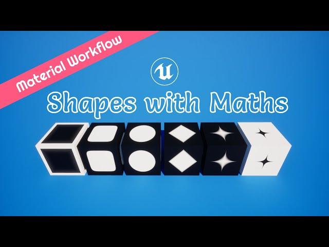 Creating Shapes with Math inside Unreal Engine Material Graph (Circle, Rounded Square, Star & More)