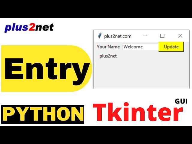 Tkinter entry widget with options and methods to manage user inputs. Reading & setting default data