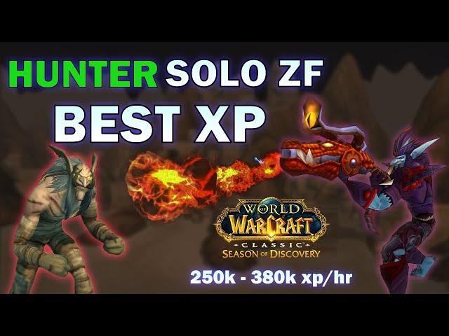 Hunter Solo ZF SOD +40 | Easy Level Up / Gold Farm - WoW Season of Discovery Phase 3-4