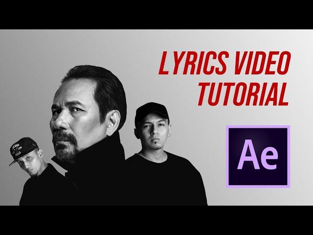 How to Make Lyrics Video - After Effects Tutorial