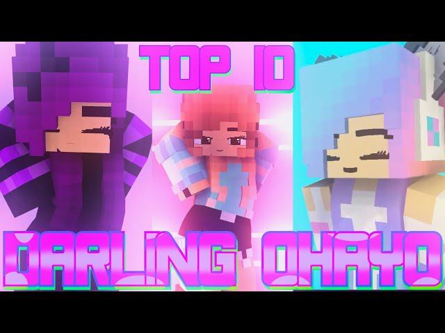 TOP 10 DARLING OHAYO DANCE MEMES |  MINECRAFT ANIMATIONS