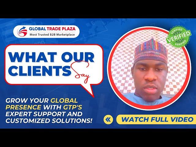 Grow your business globally with Global Trade Plaza! | #b2b #marketplace