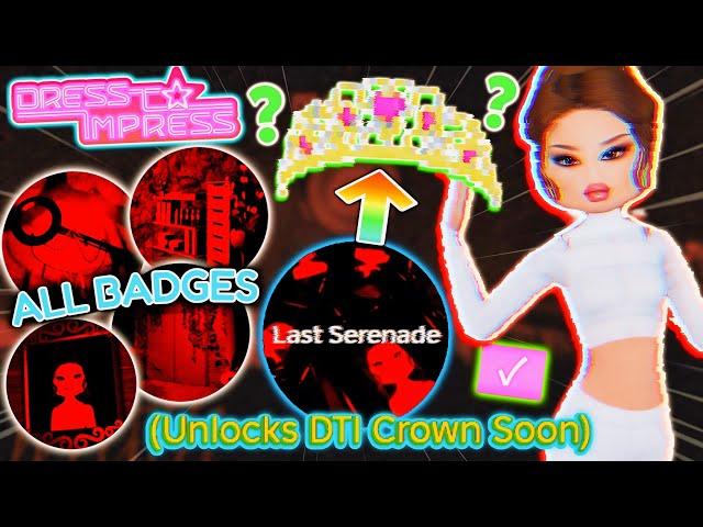 ALL BADGE LOCATIONS In Dress To Impress' Update For A SECRET CROWN ITEM Coming SOON! | ROBLOX