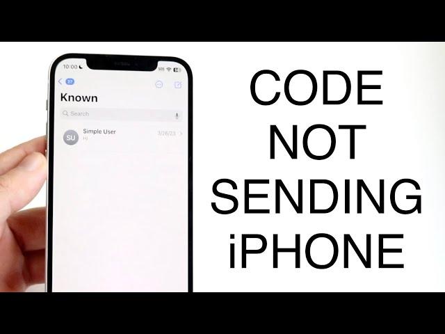 How To FIX Verification Code Not Being Sent On iPhone! (2023)