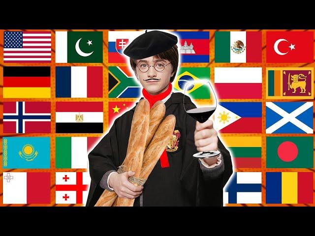 Harry Potter in different languages meme