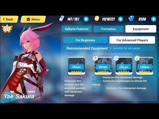 Honkai Impact 3 Flame Sakitama complete Equipment guide