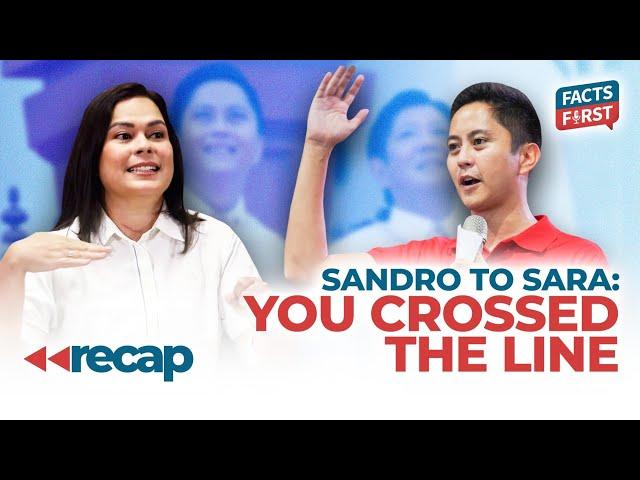 Sandro Marcos to Sara Duterte: You crossed the line