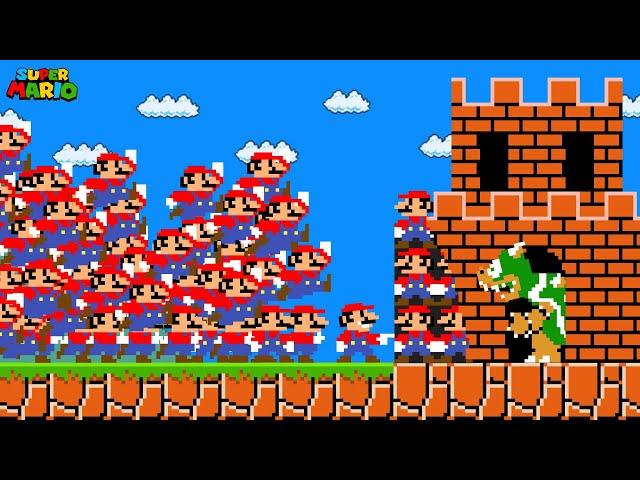 Super Mario Bros. but Everything Mario touch turns to MARIO!