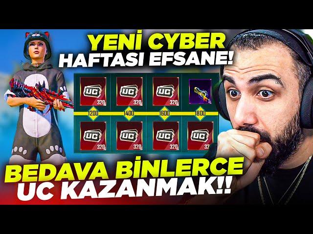 BEDAVA BİNLERCE UC KAZANMAK!!  YENİ CYBER HAFTASI GELDİ EFSANE ÖZELLİKLER! | PUBG MOBILE