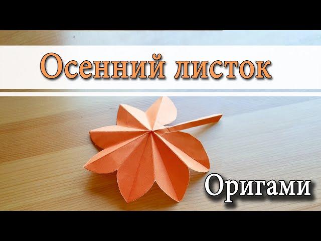 DIY Autumn leaves Paper leaves Origami