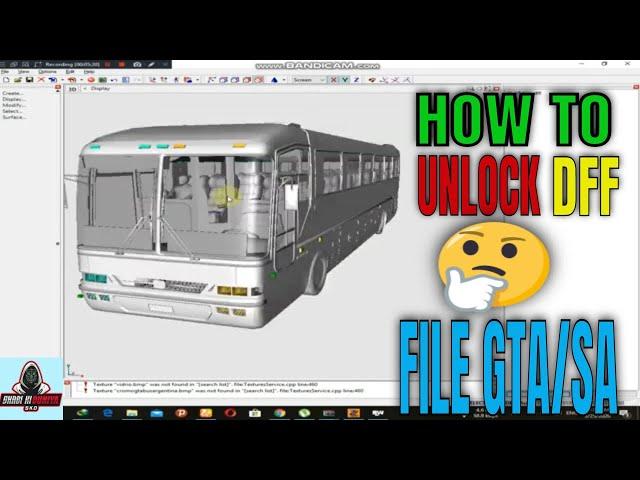 How To Unlock DFF File & Edit Mod | GTA SA/VC  Game | Urdu & Hindi