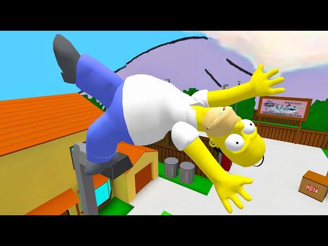 The Simpsons Ragdoll Jumps & Falls (GMOD) Episode 282